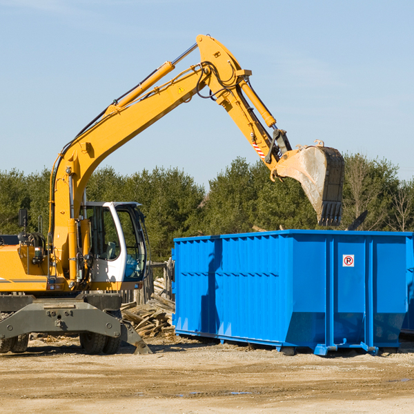 are there any restrictions on where a residential dumpster can be placed in Coleman TX